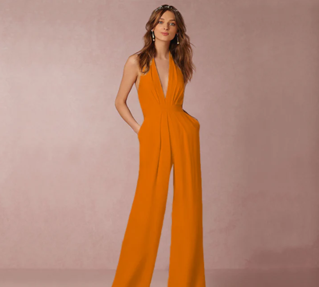 Dalia | jumpsuit mit weitem bein für damen