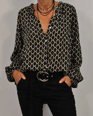 Estelle | bluse mit v-ausschnitt für damen